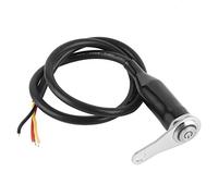 CHICIRIS 12-V-Edelstahl-Motorrad-Lenkerschalter mit Blauem LED-Licht, Wasserdichtes Design für Scheinwerfer/Doppelblitz, GM-Retro-Auto (1 * Schalter)