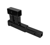 CHICIRIS Dual-Hitch-Adapter 2-Zoll-Empfänger-Extender 4000 Lb | Anhängererhöhung aus Legiertem Stahl, 16,93 X 8,78 Zoll, Schwarz Pulverbeschichtet, für Wohnmobile und Geländefahrzeuge,