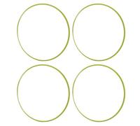 CHICIRIS Selbstklebende Felgenschutzringe, Hohe Haltbarkeit, für Autoräder, Attraktive Optik, 16 Zoll, Aluminiumlegierung, 4 Stück (Leuchtendes Grün)