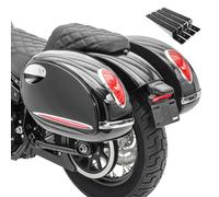 Chopper Seitenkoffer Alabama (Paar) je 33 Liter schwarz + Haltesatz