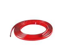 Chrom Auto Zierleiste Trim,Auto Zierleiste Stoßstange Schutzleiste Universal Selbstklebend Auto Dekorleiste Chromleisten Antikollisions PVC Autofenster für Autotür Fenster Kantenschutz,Rot,6mm x 3m