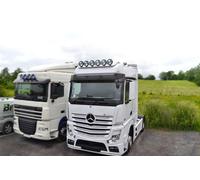 Chrom Edelstahl Dachlichtleiste + LEDs + Runde Spots Für MAN TGL TGM Hoch Lkw