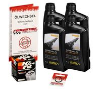 Chrom-Ölwechselset Adrenaline/K&N Suzuki GSX 1200 WVA3 1999-2000 Motoröl+Filter