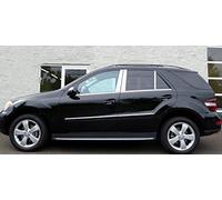 Chrom-Pfosten-Zierleisten, passend für ML W164 [2005-2013] [4-Türer] [6-teilig]