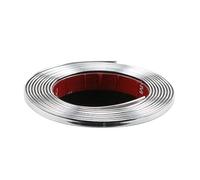 Chrom Zierleiste Auto Chromleiste, 5M Silber Zierleisten Selbstklebend Universal Chromzierleiste für Auto Karosserie Fenster Außen Dekoration (10 mm)