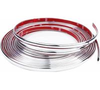 Chrom Zierleiste Selbstklebend 6mm*5M Selbstklebende Zierleisten Zierleiste Chrom Universal Chromzierleiste für Auto Karosserie Fenster Außen Dekoration(6mm*5M)