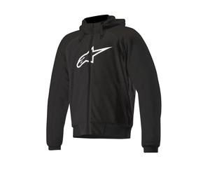 Chrome Sport Aramid Hoodie Motorrad Jacke Schwarz, 4XL 4XL schwarz