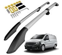 CHROMEMASTER Dachreling Dachträger Kompatibel mit Mercedes Vito/V-Klasse W447 Long 2014+ | Zur Befestigung der Dachgepäckträger, Dachboxen oder Dachfahrradträger | Konstruktion aus Alu