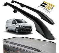 CHROMEMASTER Dachreling Dachträger Kompatibel mit Mercedes Vito/V-Klasse W447 Long 2014+ | Zur Befestigung der Dachgepäckträger, Dachboxen oder Dachfahrradträger | Konstruktion aus Alu