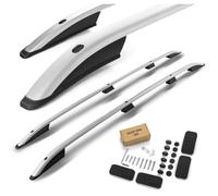 CHROMEMASTER | Dachreling Dachträger Kompatibel mit VW Caddy L2 Maxi LANG 2010-2015; Zur Befestigung der Dachgepäckträger, Dachkörben, Dachboxen oder Dachfahrradträger | Robuste Konstruktion aus Alu