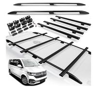 CHROMEMASTER | Dachreling und Dachträger Set Kompatibel mit VW Multivan T6.1 L2 LANG 2019-2022 | Spezielles Set für den Transport von Ladung, Dachbox, Dachplattform und Ausrüstung auf dem Autodach