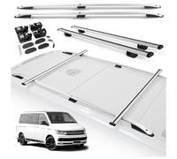 CHROMEMASTER | Dachreling und Dachträger Set Kompatibel mit VW Multivan T6 L2 LANG 2015-2019 | Spezielles Set für den Transport von Ladung, Dachbox, Dachplattform und Ausrüstung auf dem Autodach