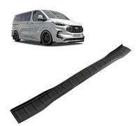 Chromemaster | Kompatibel mit Ford Tourneo Custom 2023+ | Ladekantenschutz Stoßstangenschutz; ABS-Kunststoff, Matt, Schwarz; Lackschutzleiste Sichert den Heckstoßfänger vor Beschädigung