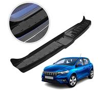 CHROMEMASTER Ladekantenschutz Stoßstangenschutz Kompatibel mit Dacia Sandero/Sandero Stepway 3 2021+ | ABS-Kunststoff, Schwarz, Glänzend; Lackschutzleiste Sichert den Heckstoßfänger vor Kratzern