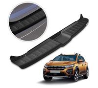 CHROMEMASTER Ladekantenschutz Stoßstangenschutz Kompatibel mit Dacia Sandero/Sandero Stepway 3 2021+ | ABS-Kunststoff, Matt-schwarz; Lackschutzleiste Sichert den Heckstoßfänger vor Kratzern