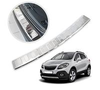 CHROMEMASTER | Ladekantenschutz Stoßstangenschutz Kompatibel mit Opel Mokka/Mokka X 2012-; Edelstahl Poliert/Chrom; Unsere Lackschutzleiste Sichert den Heckstoßfänger vor Kratzern Und Beschädigung ab