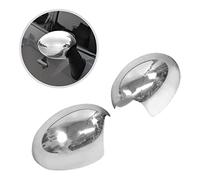 CHROMEMASTER | Spiegelkappen Kompatibel mit Mini Cooper R56 Cabrio Coupé, 3 Türen 2011-2014 | Edelstahl Spiegelabdeckungen Verleihen dem Auto ein Einzigartiges Aussehen und Schützen vor Beschädigungen