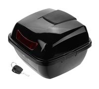 Ciieeo Elektrische Motorrad Heckbox Klein Schwarz Robuste Transportbox mit Modernem Design Praktischer Stauraumersatz für Regenkleidung und Werkzeug Einfache Montage für Roller und Moped