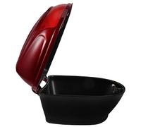 Ciieeo Motorcycle Tail Storage Box mit Schloss Multifunktionale Werkzeug Helm-transportbox Robuster für Motorrad und Fahrrad Rotes Kompaktes Design