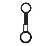 Ciieeo Motorrad Stoßdämpfer Schlüssel Einloch Gabelschlüssel aus Stahl für Präzise Federbein Montage und Verstellbare Federung bei Reparaturen in Engen Bereichen