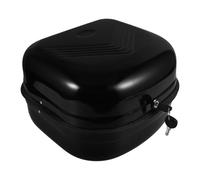Ciieeo Motorrad Topcase Mittelgroß Aus Stahl Schwarz Gepäckbox Mit Schloss Für Elektromobil Heckgepäckträger Aufbewahrung Reise Alltag