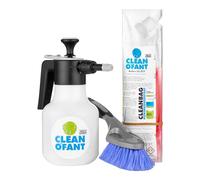 CLEANOFANT Außen-SAUBER Set | Reinigungsset | Außen Reiniger Konzentrat + Pumpsprühflasche + Reinigungsbürste - für Wohnwagen Wohnmobil Caravan Vorzelt