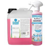 CLEANOFANT Wohnwagen Reiniger Außen-SAUBER | 500 ml + 2,3 Liter | Wohnmobil Caravan Vorzelt reinigen - Das Shampoo vereint Außenreiniger, Insektenentferner, Felgen- & Motorraum-Reiniger