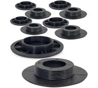 Click&Fit 4 Stück Autoteppich-Clips, Starke Befestigung, kompatibel mit Opel Chevy, Audi, Opel Buick GM und vielen Marken, runder Kunststoff-Bodenbefestigung, Ersatz 13142011 13142012, Schwarz