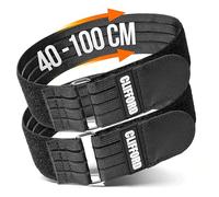 CLIFFORD Klett Spanngurte Extra Breit 50mm - Fahrradträger Spanngurt für Fahrrad, E-Bike & MTB - Rahmenschonende Fahrrad Sicherung mit Anti-Rutsch Silikon & Metallöse