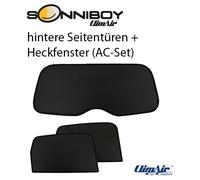 ClimAir Sonniboy AC-Set (hintere Seitentüren + Heckfenster) SchwarzSeitlicher Anbau für VW Golf VI 1.6 MultiFuel 2.0 R 4motion 1.2 TSI GTi 1.4 TDI