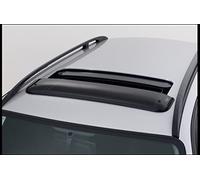 Climair Windabweiser Schiebedach - Dachwindabweiser für Schiebedach 05-5396, Farbe: rauchgrau - Set mit Parkscheibe - Kompatibel für Lexus GS 300/400/430 S16 Limousine 4-türer, Baujahr: 1998-2005