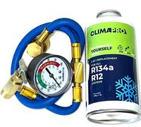 CLIMAPRO R134a/R12 Ersatz Kältemittel Füllschlauch Manometer TOP