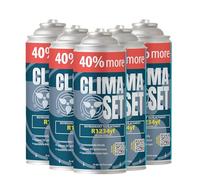 ClimaSet R1234yf Kältemittel Ersatzgas - Kühlmittel Klima Auto - Gasflasche 5x235 g - Auto Klimaanlage Nachfüllset - Klimaanlage Wohnmobil - ECO - Klimaanlage Refill Dose