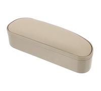 CLISPEED Armlehnenpolster Für Autotür Links Universelle Größe Beiges Pu Material Auto Armauflage Für Linkslenker Pflegeleichtes Armstützkissen Fürs Auto Innenraum