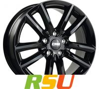 CMS C27 complete black gloss 7.5x18" ET40 LK5 114.3 ML 60.1 Alufelgen 18 Zoll