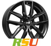 CMS C28 complete black gloss 7.5x18" ET40 LK5 100 ML 57.1 Alufelgen 18 Zoll