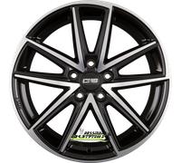 CMS C30 diamond black 6.5x16 ET50 - LK5/108 ML63.4 Felge Alu