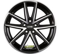 CMS C30 diamond black 7x17 ET38 - LK5/112 ML66.5 Felge Alu