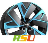 CMS CMS C32-Aero diamond black blue 7.5x19 ET50 - LK5/112 ML57.1 Alufelge blau