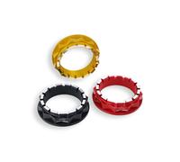 CNC Radmutter Hinten Links Ducati Diavel 1260 2019-2022 Rot/Silber