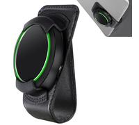 COCASES Halterung kompatibel mit Ooono Co-Driver No2, Sonnenblenden Clip aus Leder für Ooono NO2(Schwarz)