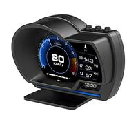 Cocoarm 2020 Upgraded HUD System Heads-Up Display System Auto HUD Anzeigesystem mit OBD2+ Dualmodus 9 DIY Modi Geschwindigkeit Wassertemperatur Spannung Kraftstoffverbrauch Drehzahl für