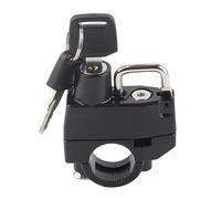 Cocoarm Motorradhelmschloss, Metall-Motorradhelmschloss für 22-mm-Lenker, Tragbare Größe, 2 Schlüssel, Regensicheres Gehäuse, Schnelle Installation für Tägliche Pendlerfahrten und Parken