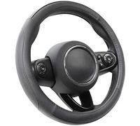 COFIT Anti-Rutsch Lenkradbezug Auto Lenkrad üBerzug Leder Lenkradhülle Universal Mikrofaser Autolenkradbezug Autozubehör S 35.5-36cm Schwarz
