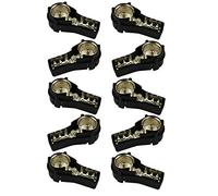 com-four® 10x Adapter ISO Stecker Antennenstecker, Antennenanschluss lötbar 50 Ohm (10 Stück - ISO Stecker)