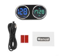 ComfyHarbor GPS Head Up Display HUD Digitaler Tacho mit Uhr Überdrehzahlalarm KM/H MPH Schalter 7 Farben Modus für Auto Armaturenbrett Einfache Installation