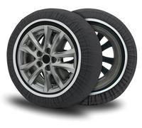 COMPASS Textil Schneeketten für Reifen 245/45 R19, EN16662-1 Homologiert, ÖNORM, (XL) 1 Paar