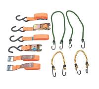Connex Zurr- & Spanngurte-Set 8 Stück braun
