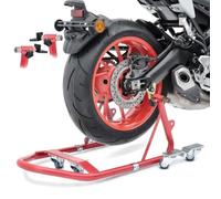 ConStands Mover I - Motorrad Montageständer hinten Universal Rot Hinten Rangierhilfe Hinterrad-Ständer Heber Universal