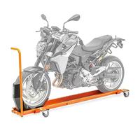 ConStands Smart Mover - Rangierschiene mit Wippe Kompatibel mit Orange bis 450 kg Rangierhilfe Rangierwagen Motorrad